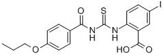 5-IODO-2-[[[(4-PROPOXYBENZOYL)AMINO]THIOXOMETHYL]AMINO]-BENZOIC ACID CAS#: 532409-73-7