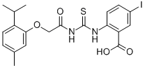 5-IODO-2-[[[[[5-METHYL-2-(1-METHYLETHYL)PHENOXY]ACETYL]AMINO]THIOXOMETHYL]AMINO]-BENZOIC ACID CAS#: 535979-43-2