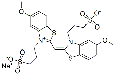 5-Methoxy-2-[[5-methoxy-3-(3-sulfopropyl)-2(3H)-benzothiazolylidene] methyl]-3-(3-sulfopropyl)-benzothiazolium,inner salt,sodium salt CAS#: 51588-61-5