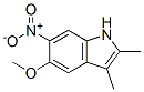 5-Methoxy-2,3-dimethyl-6-nitro-1H-indole CAS#: 53918-83-5