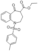 5-OXO-1-(4-TOLUENESULFONYL)-2,3,4,5-TETRAHYDRO-1H-BENZO[B]AZEPINE-4-CARBOXYLIC ACID ETHYL ESTER CAS#: 54620-98-3