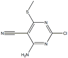 5-PyriMidinecarbonitrile, 4-aMino-2-chloro-6-(Methylthio) CAS#: 54356-38-6