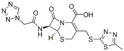 5-Thia-1-azabicyclo[4.2.0]oct-2-ene-2-carboxylic acid, 3-[[(5-methyl-1,3,4-thiadiazol-2-yl)thio]methyl]-8-oxo-7-[(1H-tetrazol-1-ylacetyl)amino]-, trans-(+-)- CAS#: 50918-36-0