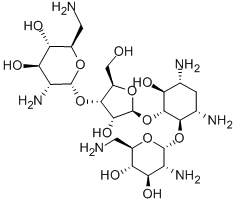 5-amino-2-(aminomethyl)-6-[5-[3,5-diamino-2-[3-amino-6-(aminomethyl)-4 ,5-dihydroxy-oxan-2-yl]oxy-6-hydroxy-cyclohexyl]oxy-4-hydroxy-2-(hydro xymethyl)oxolan-3-yl]oxy-oxane-3,4-diol CAS#: 66-86-4