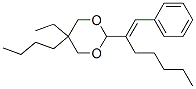 5-butyl-5-ethyl-2-(1-phenylhept-1-en-2-yl)-1,3-dioxane CAS#: 5436-87-3