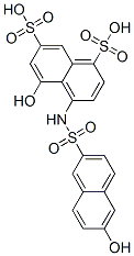 5-hydroxy-4-[[(6-hydroxy-2-naphthyl)sulphonyl]amino]naphthalene-1,7-disulphonic acid CAS#: 6535-71-3