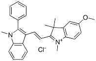 5-methoxy-1,3,3-trimethyl-2-[2-(1-methyl-2-phenyl-1H-indol-3-yl)vinyl]-3H-indolium chloride CAS#: 54060-93-4