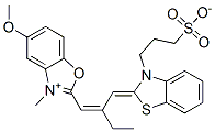 5-methoxy-3-methyl-2-[2-[[3-(3-sulphonatopropyl)-3H-benzothiazol-2-ylidene]methyl]but-1-enyl]benzoxazolium CAS#: 55811-26-2