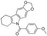 5-(p-Anisoyl)-6,7,8,9-tetrahydro-5H-1,3-dioxolo[4,5-b]carbazole CAS#: 50332-26-8