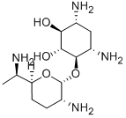 4-O-(2,6-Diamino-2,3,4,6,7-pentadeoxy-α-D-ribo-heptopyranosyl)-2-deoxy-D-streptamine CAS#: 51053-38-4