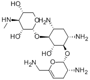 6-O-[3-Deoxy-3-(methylamino)-α-D-xylopyranosyl]-4-O-(2,6-diamino-2,3,4,6-tetradeoxy-α-D-glycero-hexa-4-enopyranosyl)-2-deoxy-D-streptamine CAS#: 53797-16-3