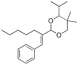 5,5-dimethyl-2-(1-phenylhept-1-en-2-yl)-4-propan-2-yl-1,3-dioxane CAS#: 5436-88-4