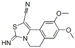 5,6-Dihydro-3-imino-8,9-dimethoxythiazolo[4,3-a]isoquinoline-1-carbonitrile CAS#: 55393-37-8