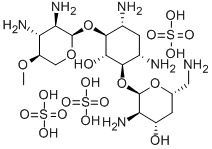 6-O-(2,3-Diamino-4-O-methyl-2,3-dideoxy-α-D-xylopyranosyl)-4-O-(2,6-diamino-2,4,6-trideoxy-α-D-xylo-hexopyranosyl)-2-deoxy-D-streptamine CAS#: 56276-26-7