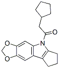5,6,7,8-Tetrahydro-5-(cyclopentylacetyl)cyclopenta[b]-1,3-dioxolo[4,5-f]indole CAS#: 50332-18-8
