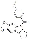 5,6,7,8-Tetrahydro-5-(p-anisoyl)cyclopenta[b]-1,3-dioxolo[4,5-f]indole CAS#: 50332-17-7