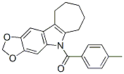 5,6,7,8,9,10-Hexahydro-5-(4-methylbenzoyl)cyclohepta[b]-1,3-dioxolo[4,5-f]indole CAS#: 50332-36-0