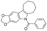 5,6,7,8,9,10-Hexahydro-5-benzoylcyclohepta[b]-1,3-dioxolo[4,5-f]indole CAS#: 50332-35-9