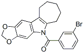 5,6,7,8,9,10-Hexahydro-5-(m-bromobenzoyl)cyclohepta[b]-1,3-dioxolo[4,5-f]indole CAS#: 50332-34-8