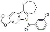 5,6,7,8,9,10-Hexahydro-5-(m-chlorobenzoyl)cyclohepta[b]-1,3-dioxolo[4,5-f]indole CAS#: 50332-32-6