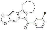 5,6,7,8,9,10-Hexahydro-5-(m-fluorobenzoyl)cyclohepta[b]-1,3-dioxolo[4,5-f]indole CAS#: 50332-30-4