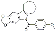 5,6,7,8,9,10-Hexahydro-5-(p-anisoyl)cyclohepta[b]-1,3-dioxolo[4,5-f]indole CAS#: 50332-37-1