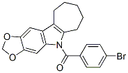 5,6,7,8,9,10-Hexahydro-5-(p-bromobenzoyl)cyclohepta[b]-1,3-dioxolo[4,5-f]indole CAS#: 50332-33-7