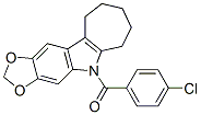 5,6,7,8,9,10-Hexahydro-5-(p-chlorobenzoyl)cyclohepta[b]-1,3-dioxolo[4,5-f]indole CAS#: 50332-31-5