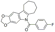 5,6,7,8,9,10-Hexahydro-5-(p-fluorobenzoyl)cyclohepta[b]-1,3-dioxolo[4,5-f]indole CAS#: 50332-29-1