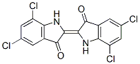 5,7-dichloro-2-(5,7-dichloro-1,3-dihydro-3-oxo-2H-indol-2-ylidene)-1,2-dihydro-3H-indol-3-one CAS#: 6371-38-6