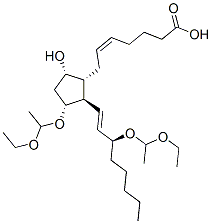 (5Z,13E,15S)-11alpha,15-bis(1-ethoxyethoxy)-9alpha-hydroxyprosta-5,13-dien-1-oic acid CAS#: 53053-56-8