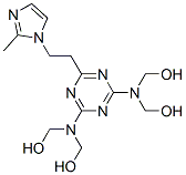[[6-[2-(2-Methyl-1H-imidazol-1-yl)ethyl]-1,3,5-triazine-2,4-diyl]dinitrilo]tetrakismethanol CAS#: 56545-16-5