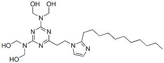 [[6-[2-(2-Undecyl-1H-imidazol-1-yl)ethyl]-1,3,5-triazine-2,4-diyl]dinitrilo]tetrakismethanol CAS#: 56545-17-6