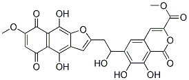 6-[2-(5,8-Dihydro-4,9-dihydroxy-7-methoxy-5,8-dioxonaphtho[2,3-b]furan-2-yl)-1-hydroxyethyl]-7,8-dihydroxy-1-oxo-1H-2-benzopyran-3-carboxylic acid methyl ester CAS#: 54376-76-0