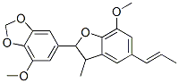 6-[2,3-Dihydro-7-methoxy-3-methyl-5-(1-propenyl)benzofuran-2-yl]-4-methoxy-1,3-benzodioxole CAS#: 50354-06-8