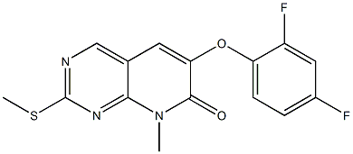 6-(2,4-Difluorophenoxy)-8-Methyl-2-(Methylthio)pyrido[2,3-d]pyriMidin-7(8H)-one CAS#: 449811-12-5