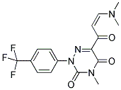 6-[3-(DIMETHYLAMINO)ACRYLOYL]-4-METHYL-2-[4-(TRIFLUOROMETHYL)PHENYL]-1,2,4-TRIAZINE-3,5(2H,4H)-DIONE CAS#: 478042-75-0