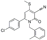 6-(4-CHLOROPHENYL)-1-(2-METHYLBENZYL)-4-(METHYLSULFANYL)-2-OXO-1,2-DIHYDRO-3-PYRIDINECARBONITRILE CAS#: 478042-92-1
