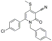 6-(4-CHLOROPHENYL)-1-(4-METHYLBENZYL)-4-(METHYLSULFANYL)-2-OXO-1,2-DIHYDRO-3-PYRIDINECARBONITRILE CAS#: 478042-91-0