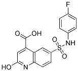 6-(4-FLUORO-PHENYLSULFAMOYL)-2-HYDROXY-QUINOLINE-4-CARBOXYLIC ACID CAS#: 519152-68-2