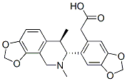 6-[(6R,7R)-6,7,8,9-Tetrahydro-6,8-dimethyl-1,3-dioxolo[4,5-h]isoquinolin-7-yl]-1,3-benzodioxole-5-acetic acid CAS#: 50802-23-8