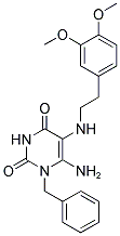 6-AMINO-1-BENZYL-5-[2-(3,4-DIMETHOXY-PHENYL)-ETHYLAMINO]-1H-PYRIMIDINE-2,4-DIONE CAS#: 554405-18-4