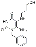 6-AMINO-1-BENZYL-5-(3-HYDROXY-PROPYLAMINO)-1H-PYRIMIDINE-2,4-DIONE CAS#: 568544-08-1