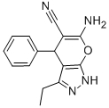 6-AMINO-3-ETHYL-4-PHENYL-1,4-DIHYDROPYRANO[2,3-C]PYRAZOLE-5-CARBONITRILE CAS#: 444790-63-0