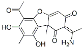 6-Acetyl-2-(1-aminoethylidene)-7,9-dihydroxy-8,9b-dimethyl-1,3(2H,9bH)-dibenzofurandione CAS#: 55721-24-9