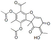 6-Acetyl-7,9-bis(acetyloxy)-2-(1-hydroxyethylidene)-8,9b-dimethyl-1,3(2H,9bH)-dibenzofurandione CAS#: 55570-94-0