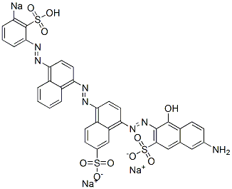 6'-Amino-1'-hydroxy-4-[[4-[(3-sodiosulfophenyl)azo]-1-naphthalenyl]azo][1,2'-azobisnaphthalene]-3',7-disulfonic acid disodium salt CAS#: 6416-70-2