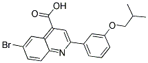 6-BROMO-2-(3-ISOBUTOXY-PHENYL)-QUINOLINE-4-CARBOXYLIC ACID CAS#: 489451-29-8