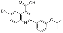 6-BROMO-2-(3-ISOPROPOXY-PHENYL)-QUINOLINE-4-CARBOXYLIC ACID CAS#: 445289-20-3