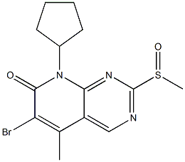6-BroMo-8-cyclopentyl-2-Methanesulfinyl-5-Methyl-8H-pyrido[2,3-d]pyriMidin-7-one CAS#: 571188-81-3